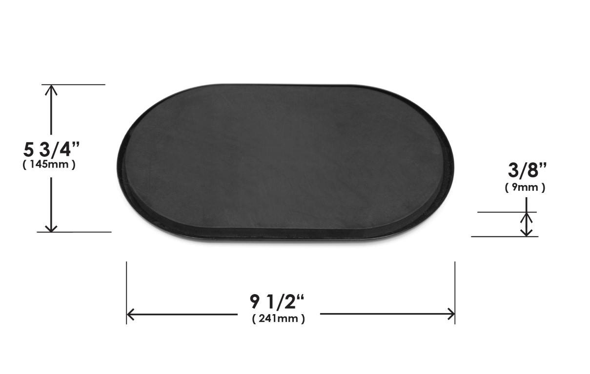 Set of 4 – 9-1/2” x 5-3/4” (241 x 145mm) Plastic Furniture Sliders, Black –  CB133